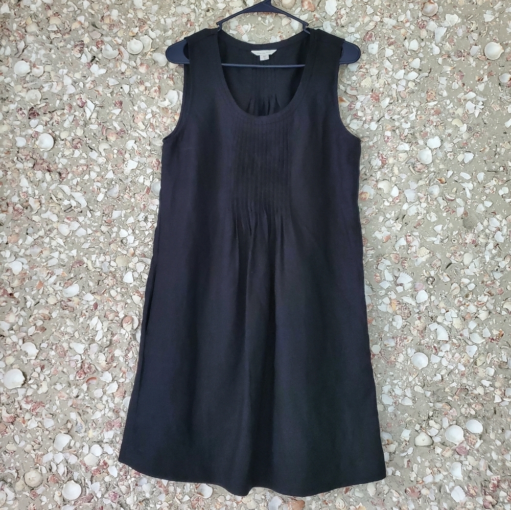 Garnet Hill 100% Linen Dress With Pockets